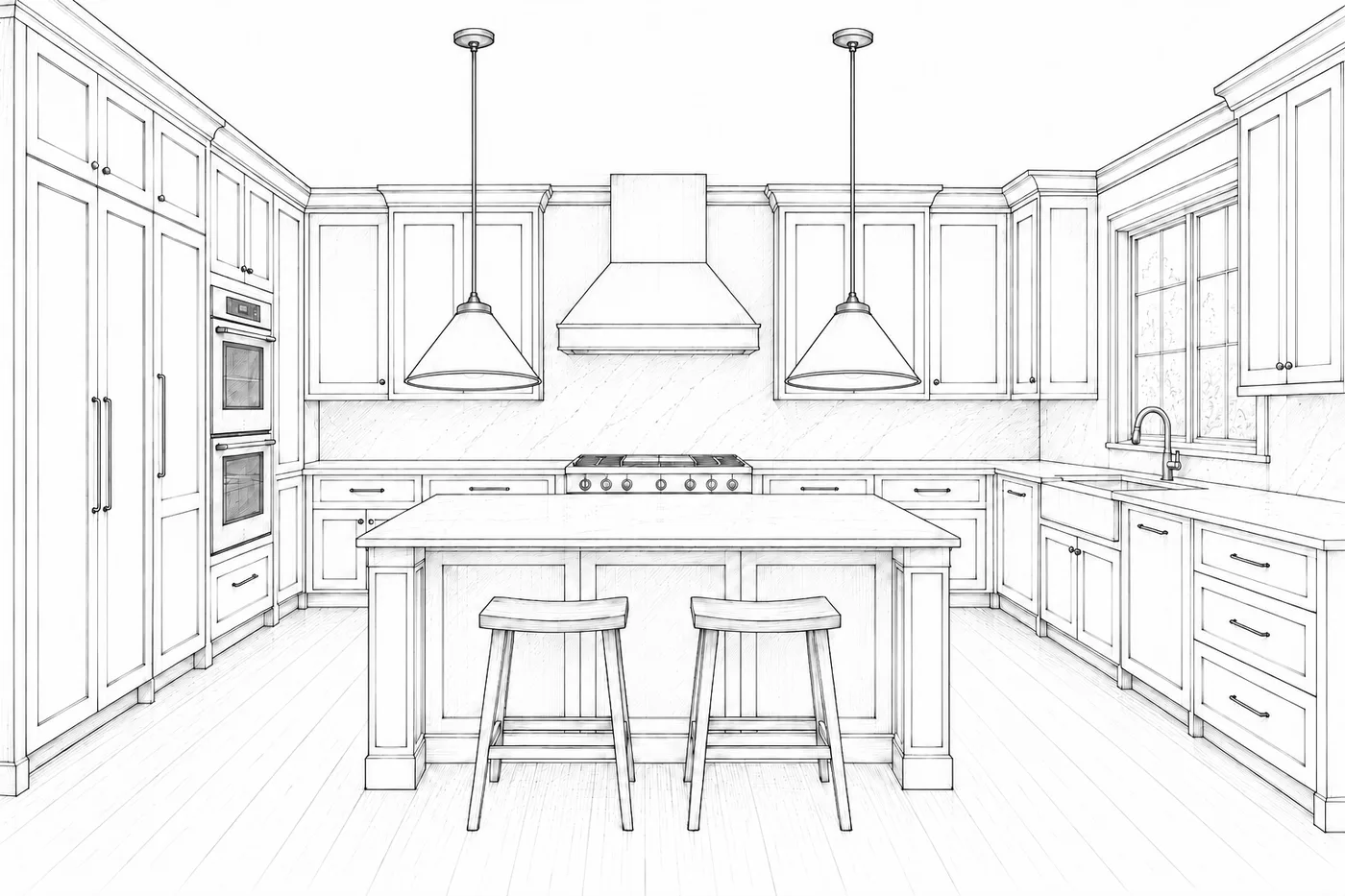 Drawing: kitchen