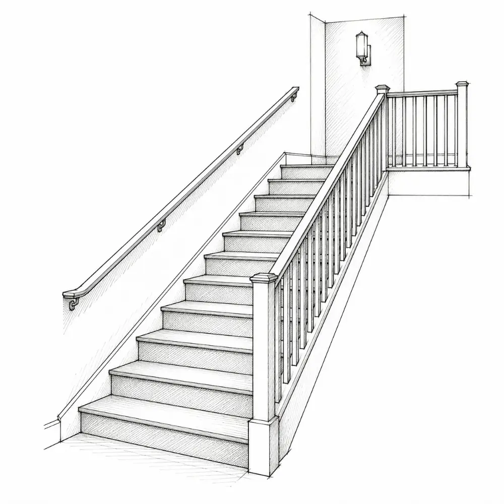 Drawing: safety (stairs)